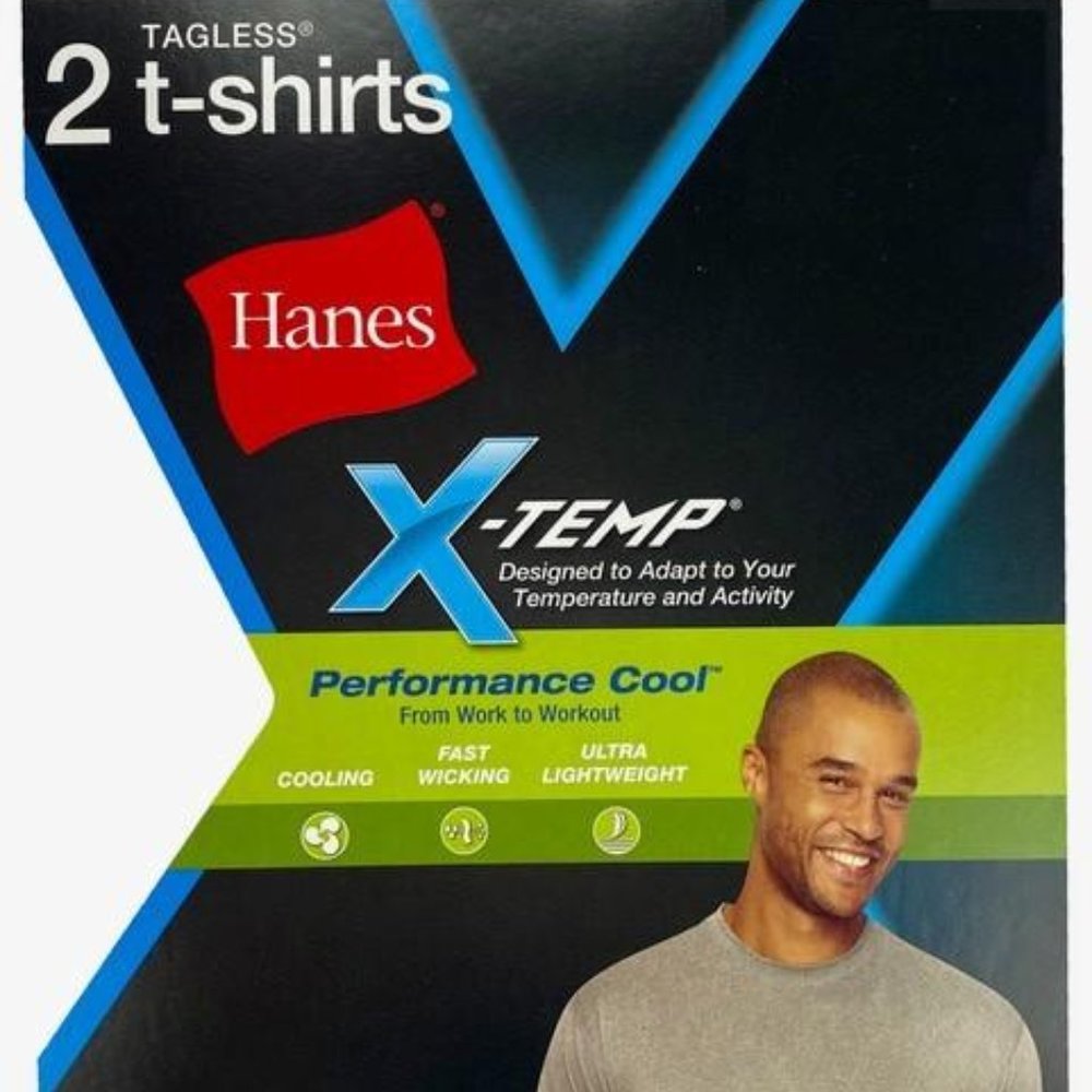 HANES X-TEMP COOL 2 PC T-SHIRTS